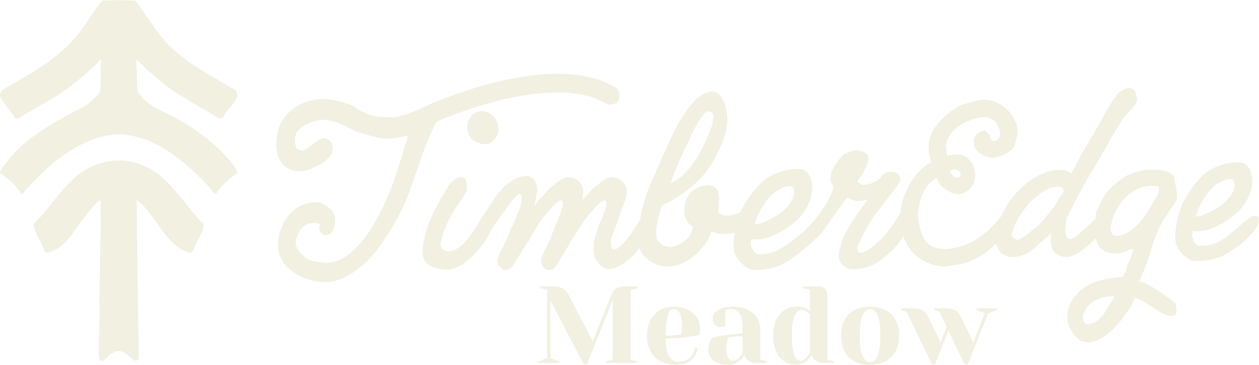 Logo for Tinkeridge Meadow, featuring stylized trees and the text 'Tinkeridge Meadow' in cursive.