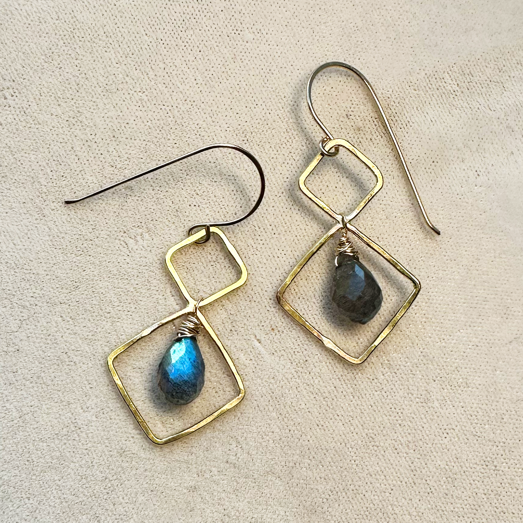 Double Diamond with Labradorite