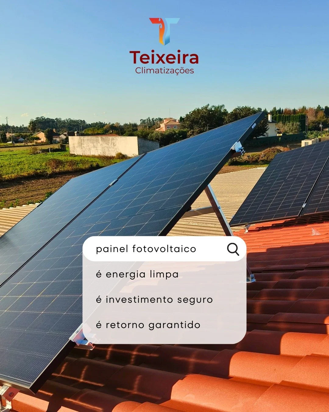 Obra concluida ✅
Conjunto de 6 pain&eacute;is fotovoltaicos de 500 W cada, ligados a um inversor h&iacute;brido de 3600 W.

Com este sistema, o cliente passa a:
✓ Produzir a sua pr&oacute;pria energia
✓ Reduzir significativamente a fatura el&eacute;t
