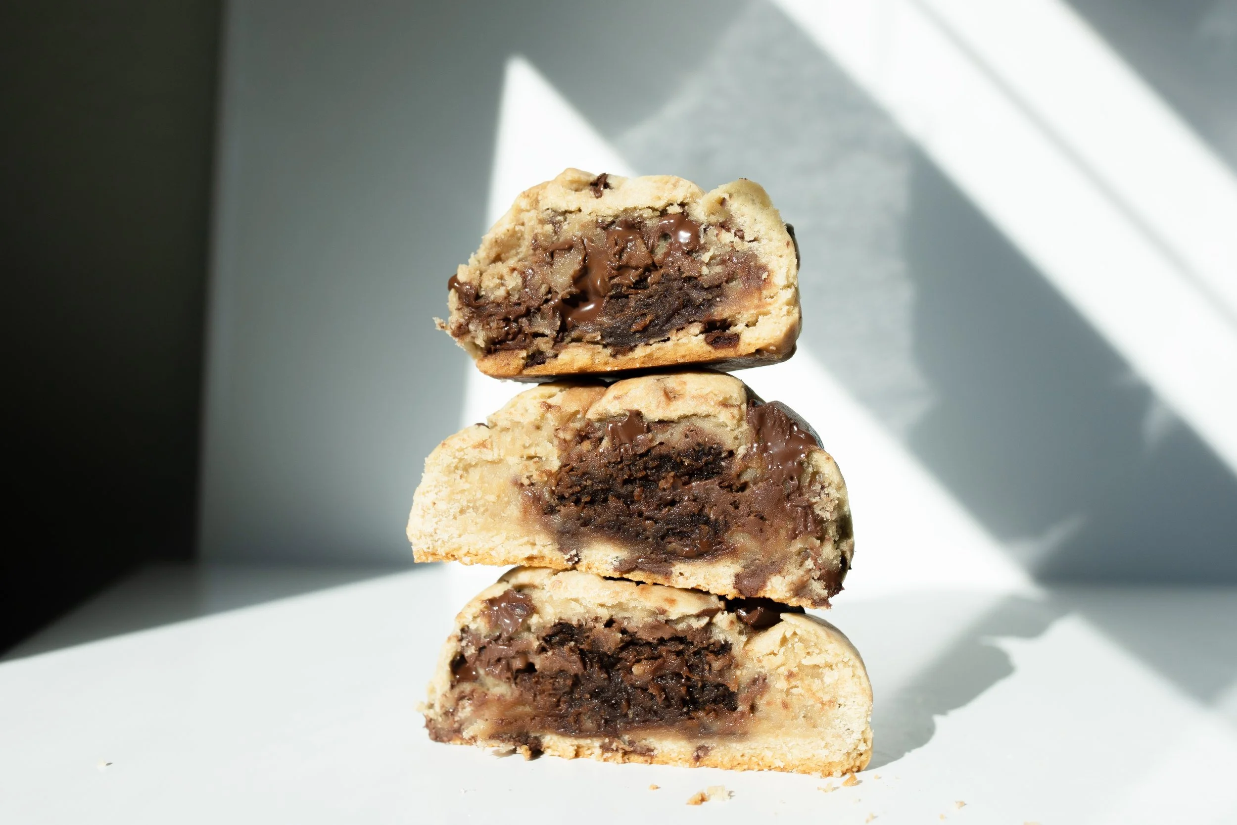 Brownie Nutella Stuffed Chocolate Chip