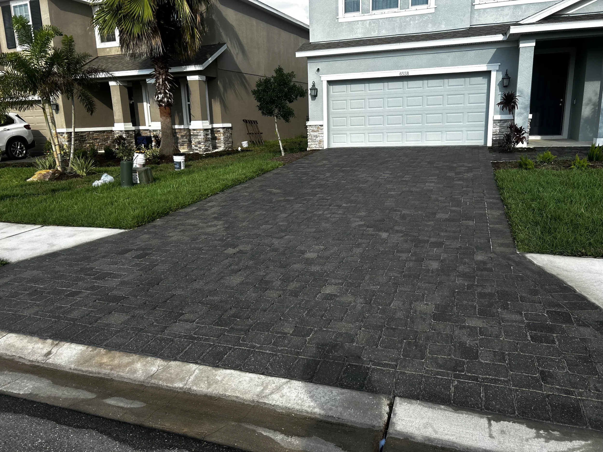 Paver pressure washing and sealing AFTER PHOTO