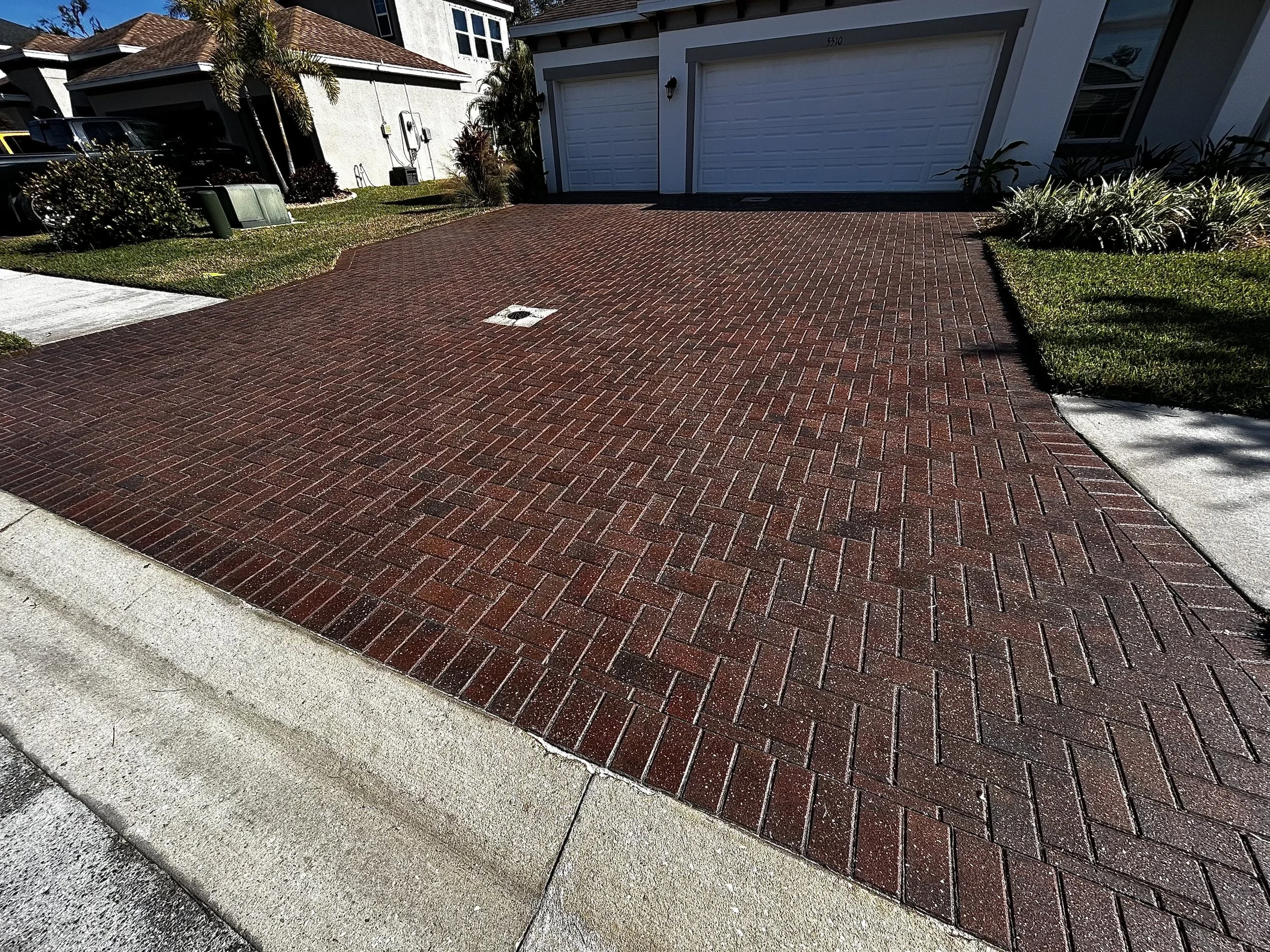 Paver pressure washing and sealing AFTER PHOTO