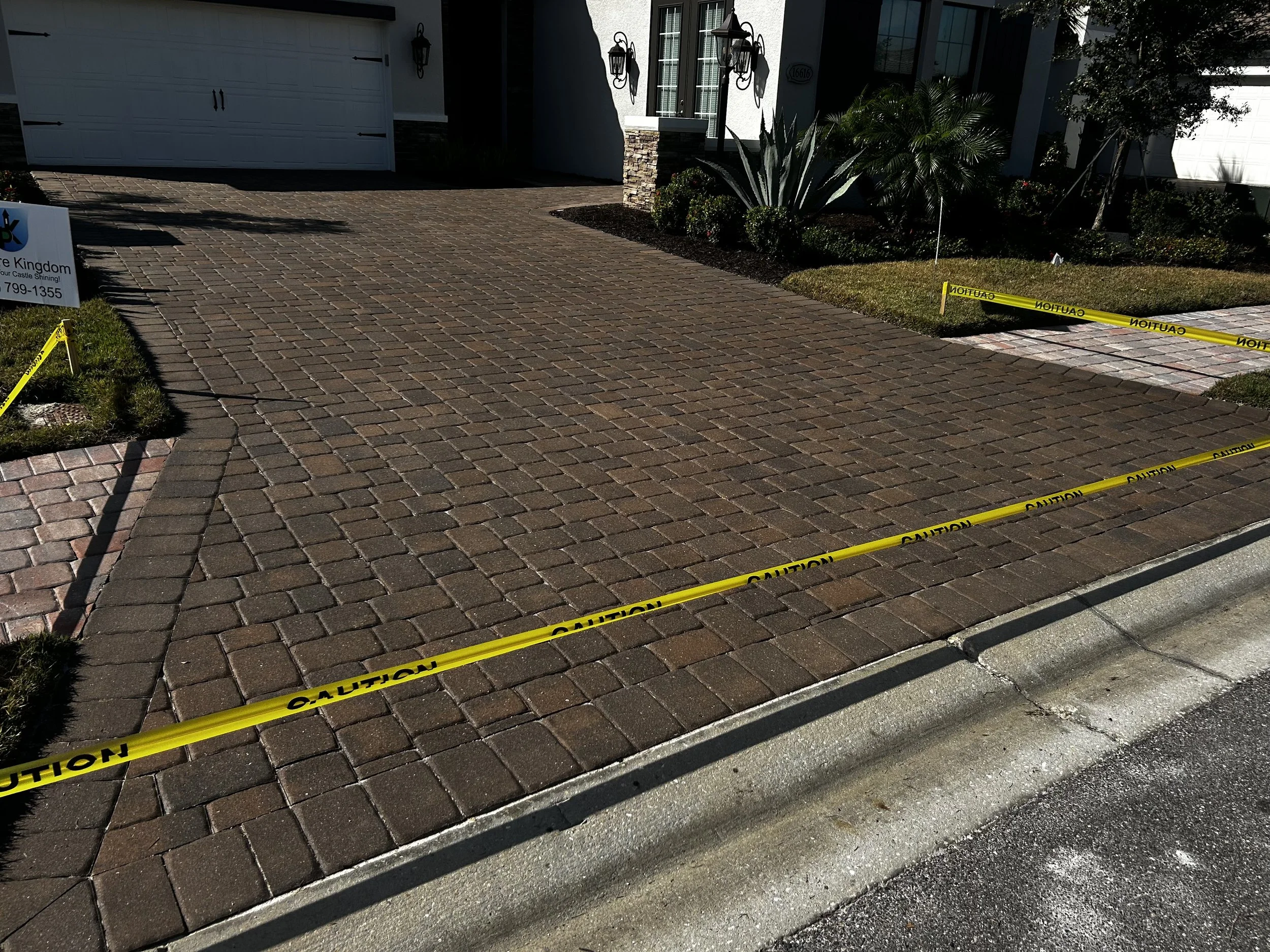 Paver pressure washing and sealing AFTER PHOTO