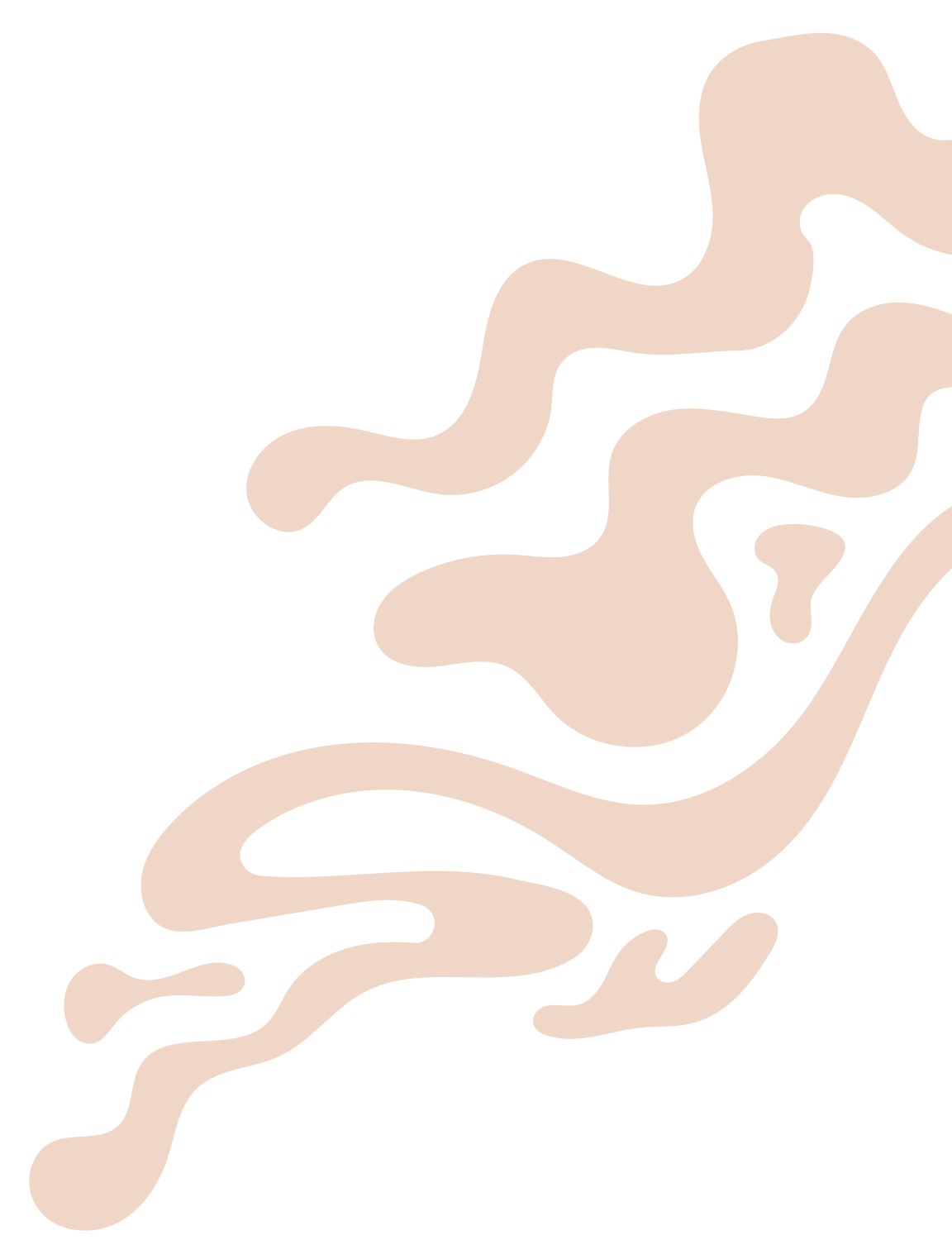 Abstract beige and cream camouflage pattern with irregular shapes and flowing lines.