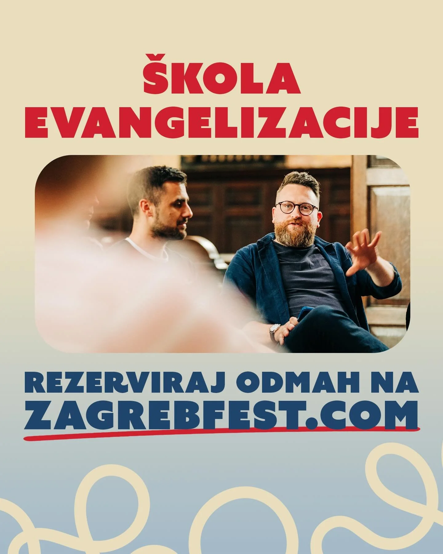 &Scaron;kola Evangelizacije - Join us on 8 May 2026 from 19:00 at the Esplanade Zagreb Hotel for evangelism training &ndash; equipping you with practical tools and biblical confidence to share your faith in everyday life.
&nbsp;
Tap the link in our p