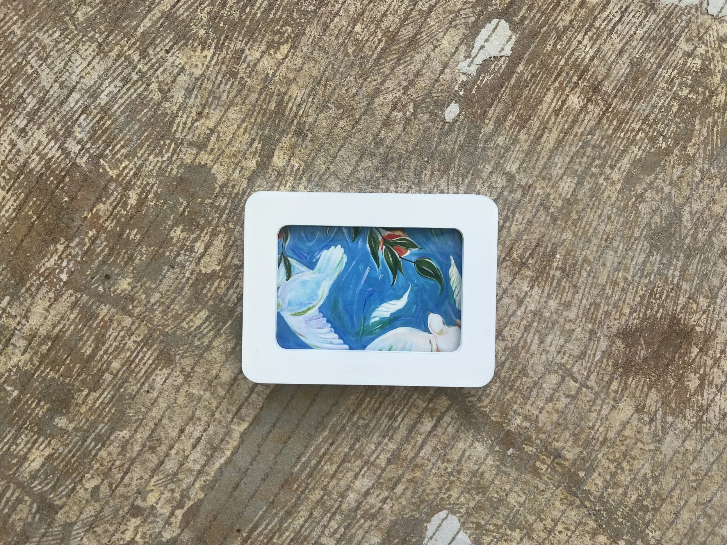 Glimpses of Abide | Miniature White Rounded Framed Fine-Art Print