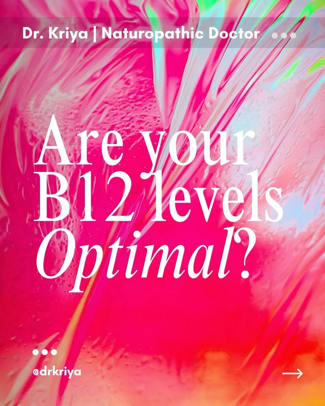 B12 insufficiency is something I see commonly in practice. 

Swipe for more info on B12, signs of insufficiency and how to address it ➡️

Follow for more info!

#naturopath #vitamins #energy #ontario #novascotia