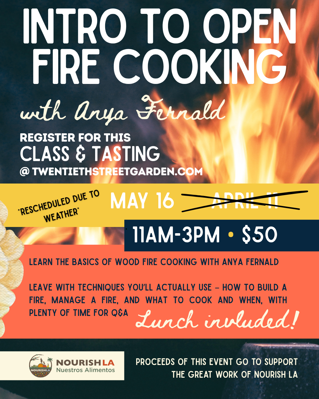 Intro to Open Fire Cooking with Anya Fernald - May 16