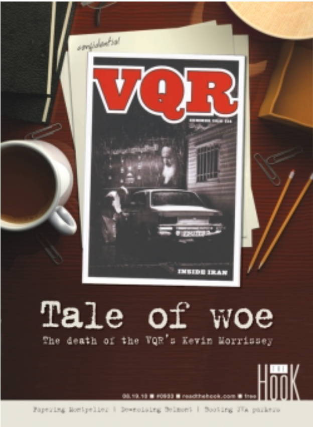 suicide of VQR managing editor at UVA
