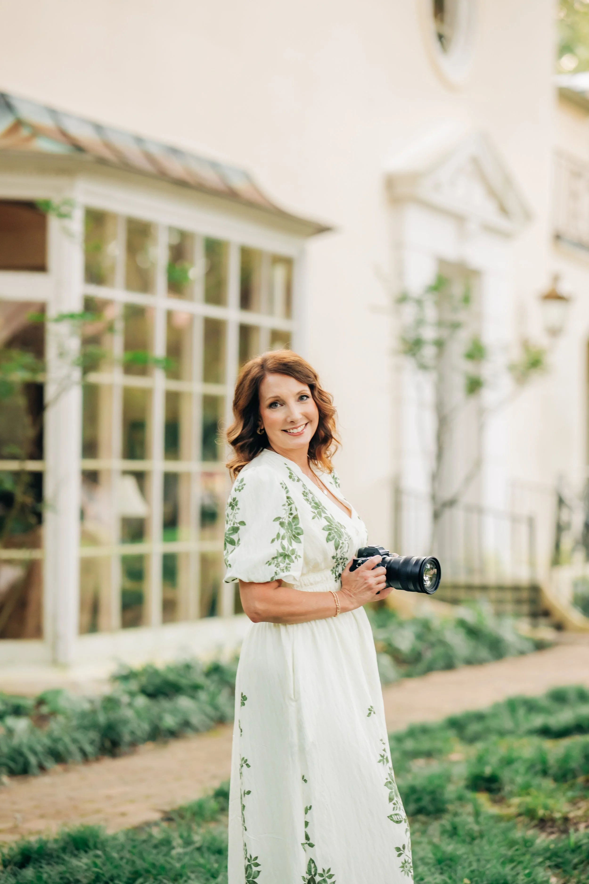 Susie Bourgeois with her camera