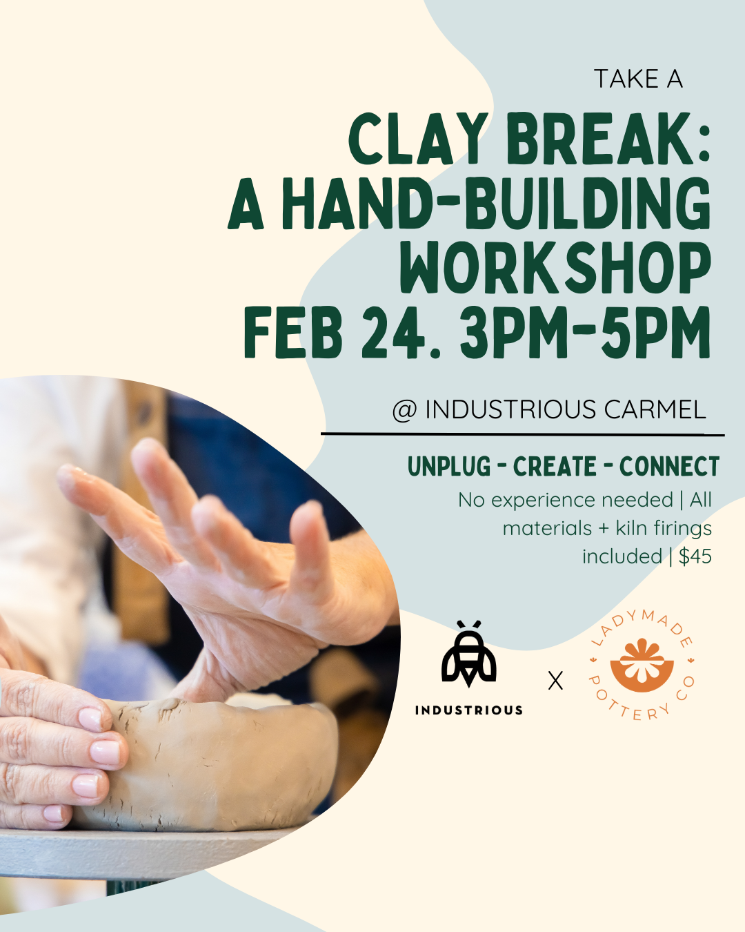 Clay Break: A Hand-Building Workshop