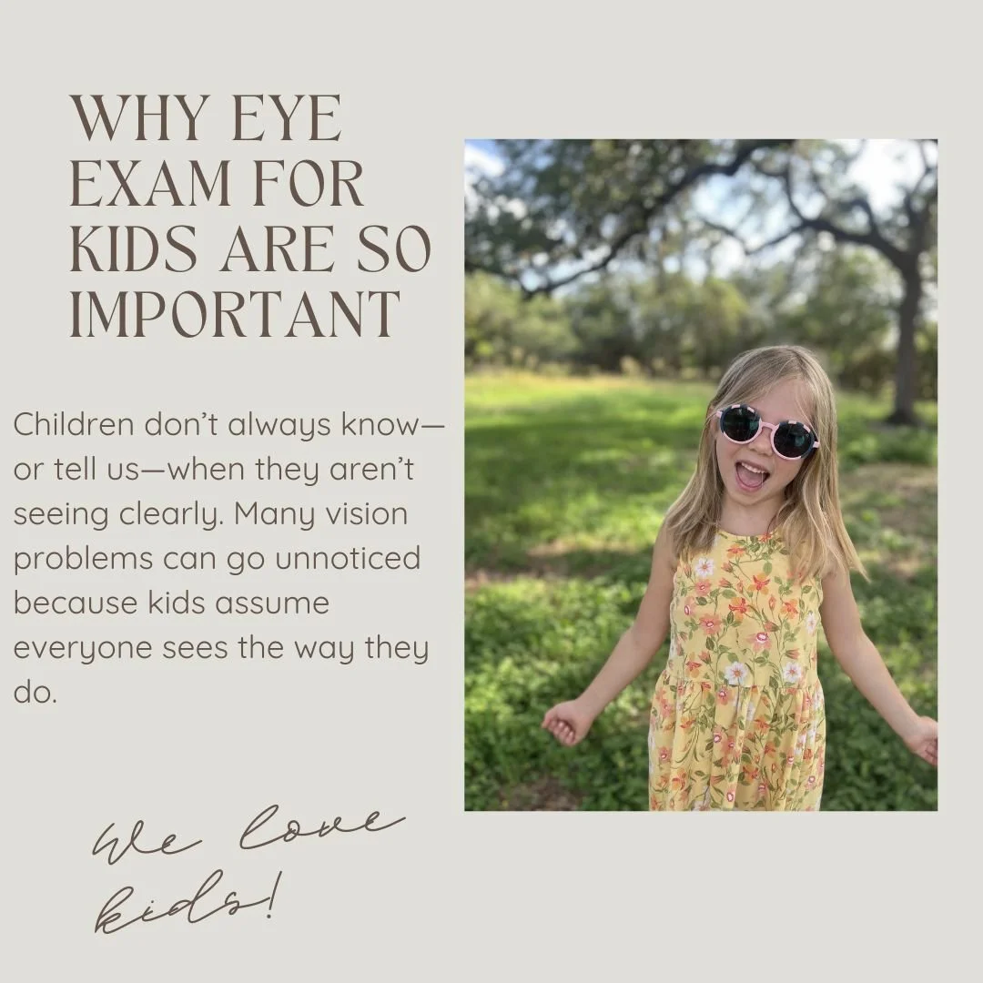 ✨ Little eyes, big futures ✨

Growing minds deserve clear vision. Regular kids&rsquo; eye exams support learning, confidence, and healthy development &mdash; in the classroom and beyond. 👓💛

As your local, independent eye care team, we&rsquo;re her