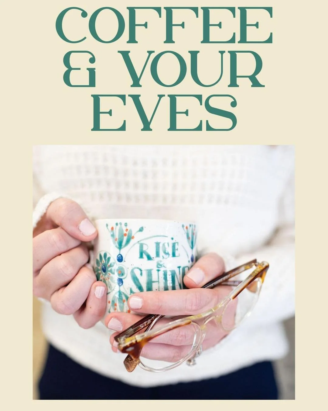 Good Coffee &amp; Clear Vision. ☕️👁️ 
Proud to be your local eye doctor and to support the small-town coffee spots that keep us all going! 🤎 
#shoplocal #eyecare #coffeefirst #smallbusinessowner