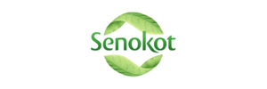 Senokot logo with green leaves forming a circular design