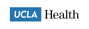 UCLA Health logo with blue rectangle and white text next to black text reading 'Health'.