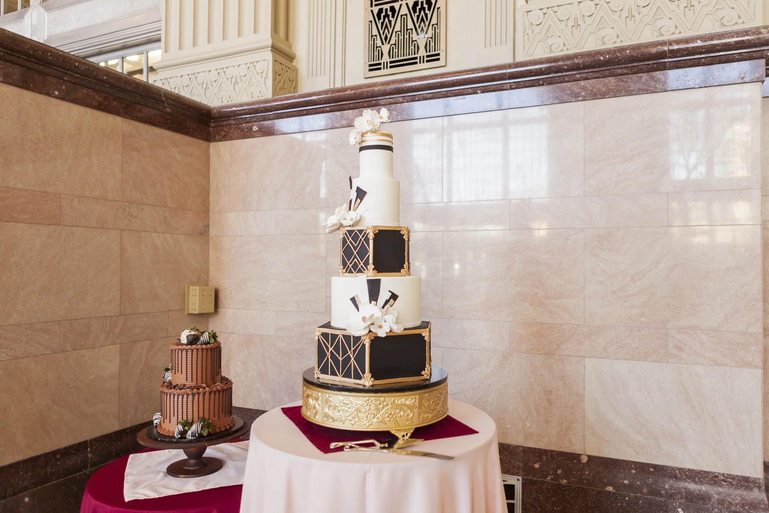 5 tier, Art Deco Cake from CakeFlower