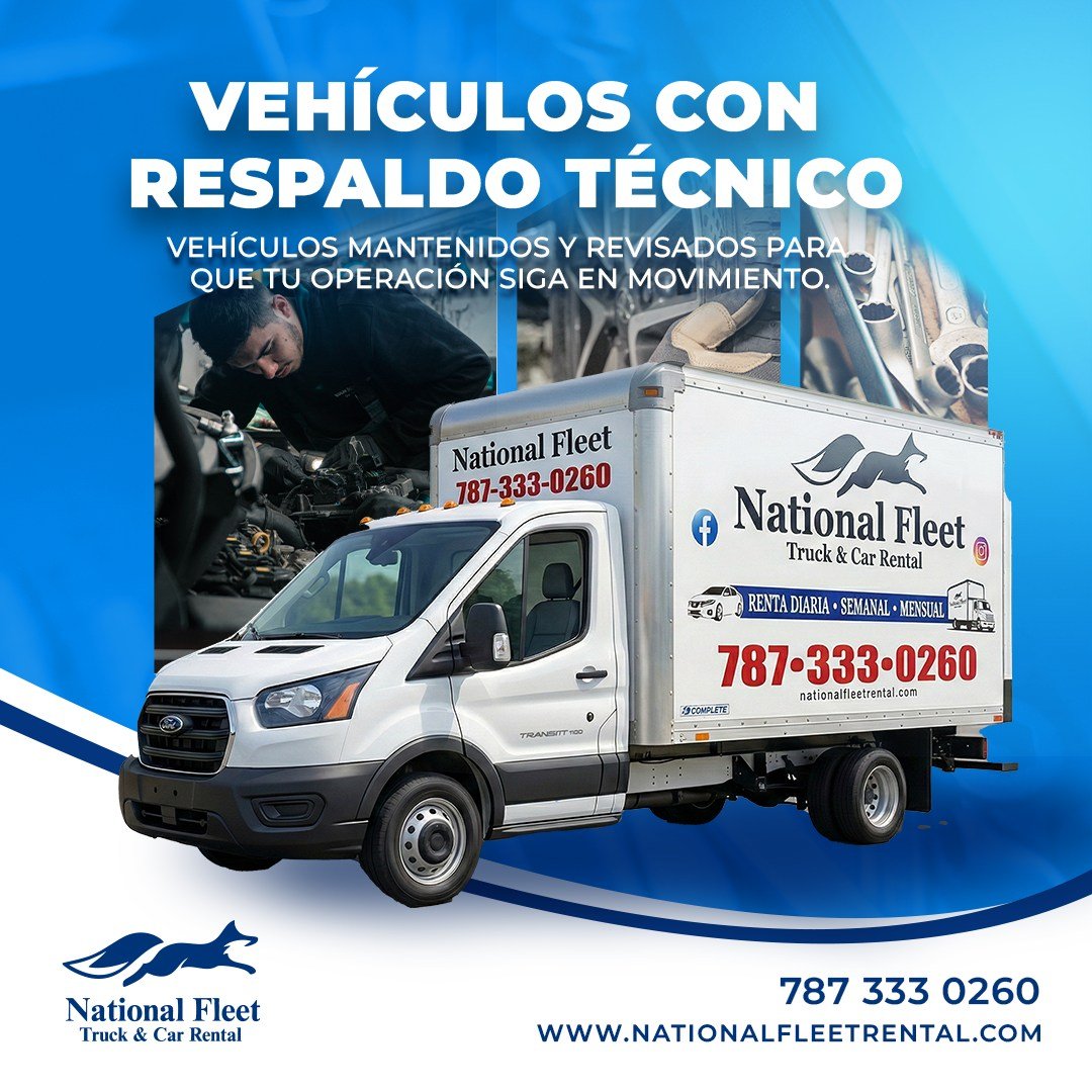 Cuando rentas con National Fleet, no solo obtienes un veh&iacute;culo.

Obtienes una flota preparada, revisada y respaldada, para que tus entregas y operaciones sigan sin interrupciones.

🚚 Ideal para:
📦 Entregas comerciales
📦 Transporte de mercan