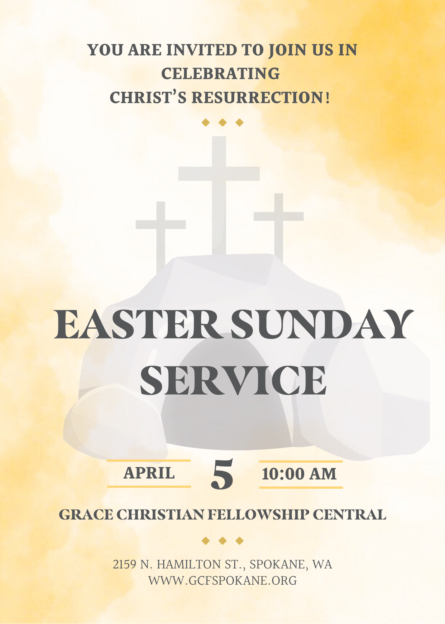 Easter Sunday Service Invitation