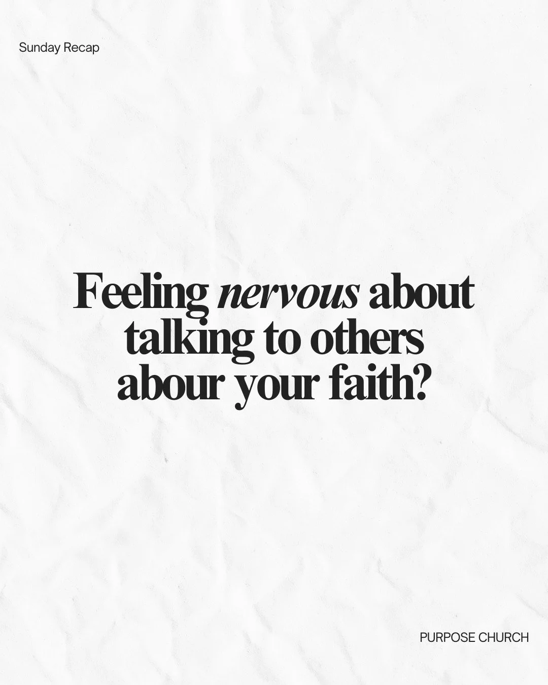 Jesus said to put the light on a lampstand&mdash;because light is meant to be seen. That means stepping out of our comfort zone and into the world around us.

But we often hesitate.

Sometimes we think, &ldquo;I know my past&hellip; I&rsquo;m not qua