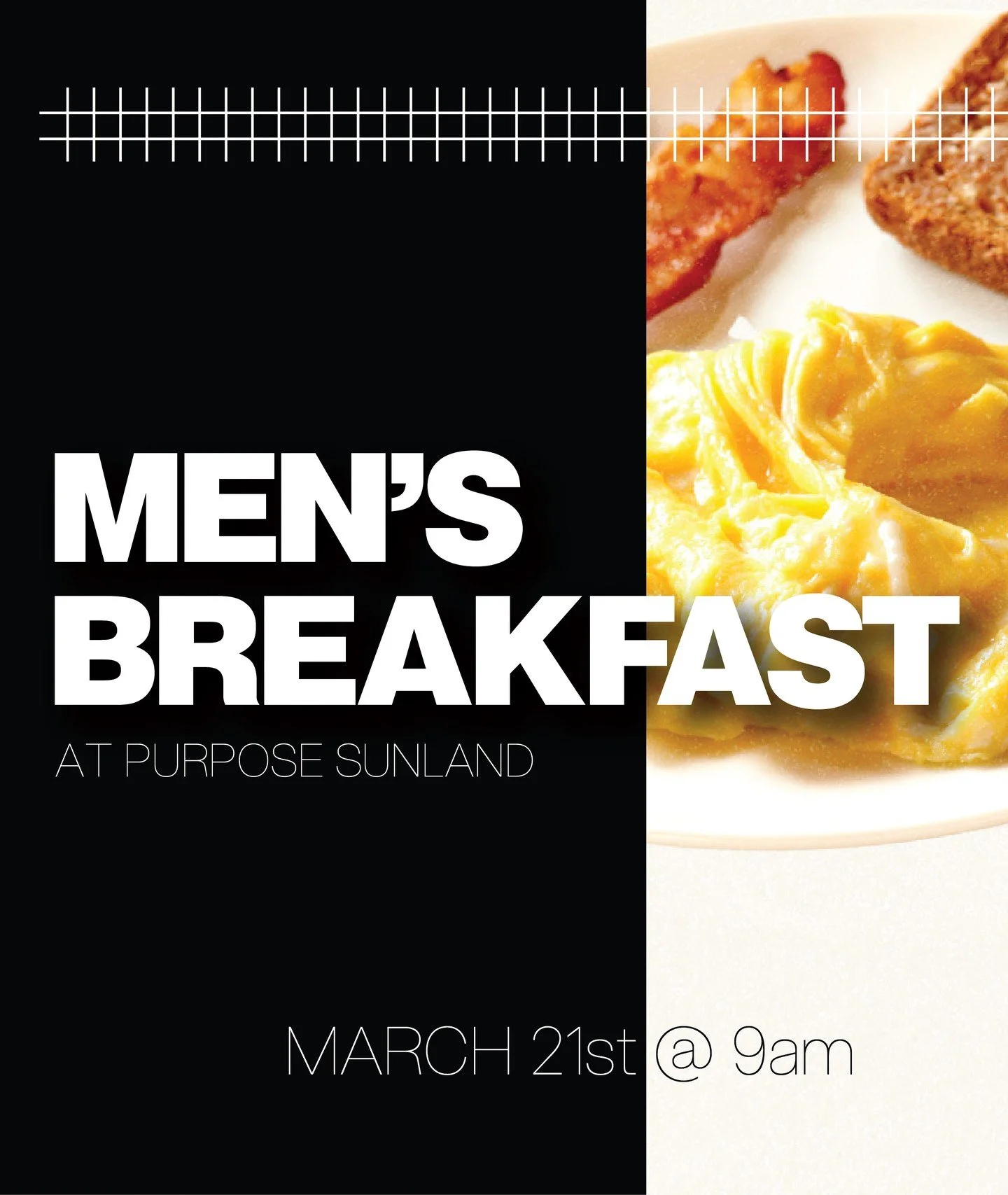 Iron sharpens iron&mdash;and so does coffee. ⚔️

MEN: We&rsquo;re heading to the Sunland Campus - THIS SATURDAY, March 21st at 9:00 AM for our Men&rsquo;s Breakfast. Come hungry for breakfast and ready for some great conversation with the guys.

Plea
