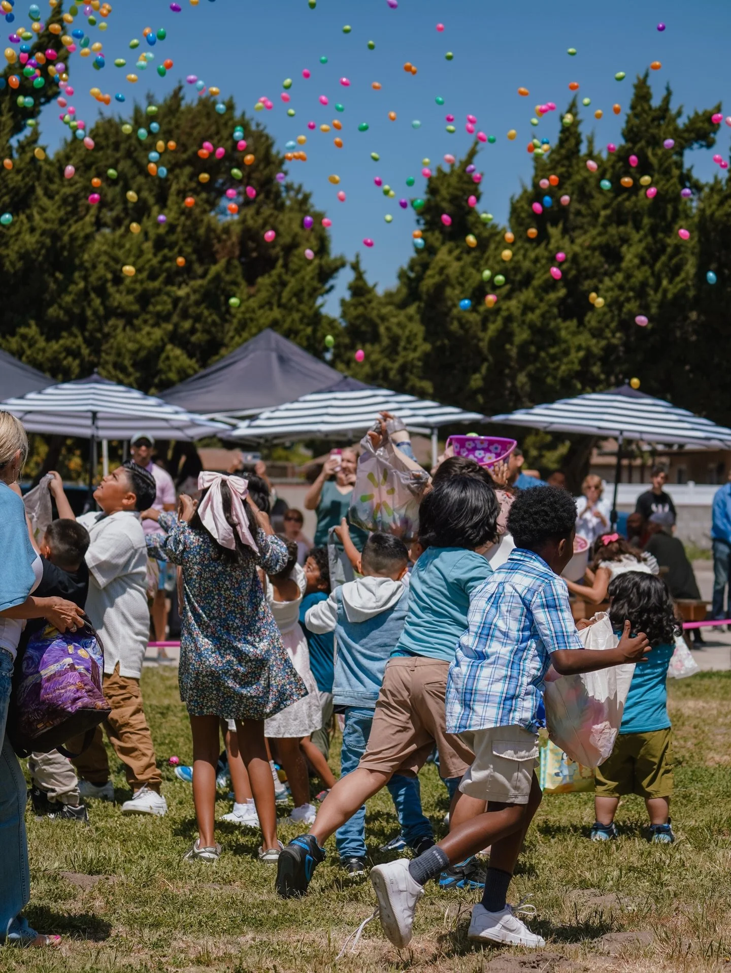 EASTER AT PURPOSE! April 5th invite all your peeps to Easter at Purpose for an experience with a giant Easter egg drop, Free Tacos, Snow Cones, Bounce Houses and more! Service starts at 11:15am