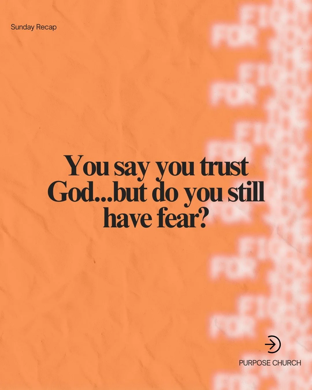 You can believe in God&hellip; and still try to control everything.

That tension is exhausting.

We carry fear:
&bull; fear of loss
&bull; fear of the future
&bull; fear of not being in control

And instead of inviting God into it&hellip;
we try to 