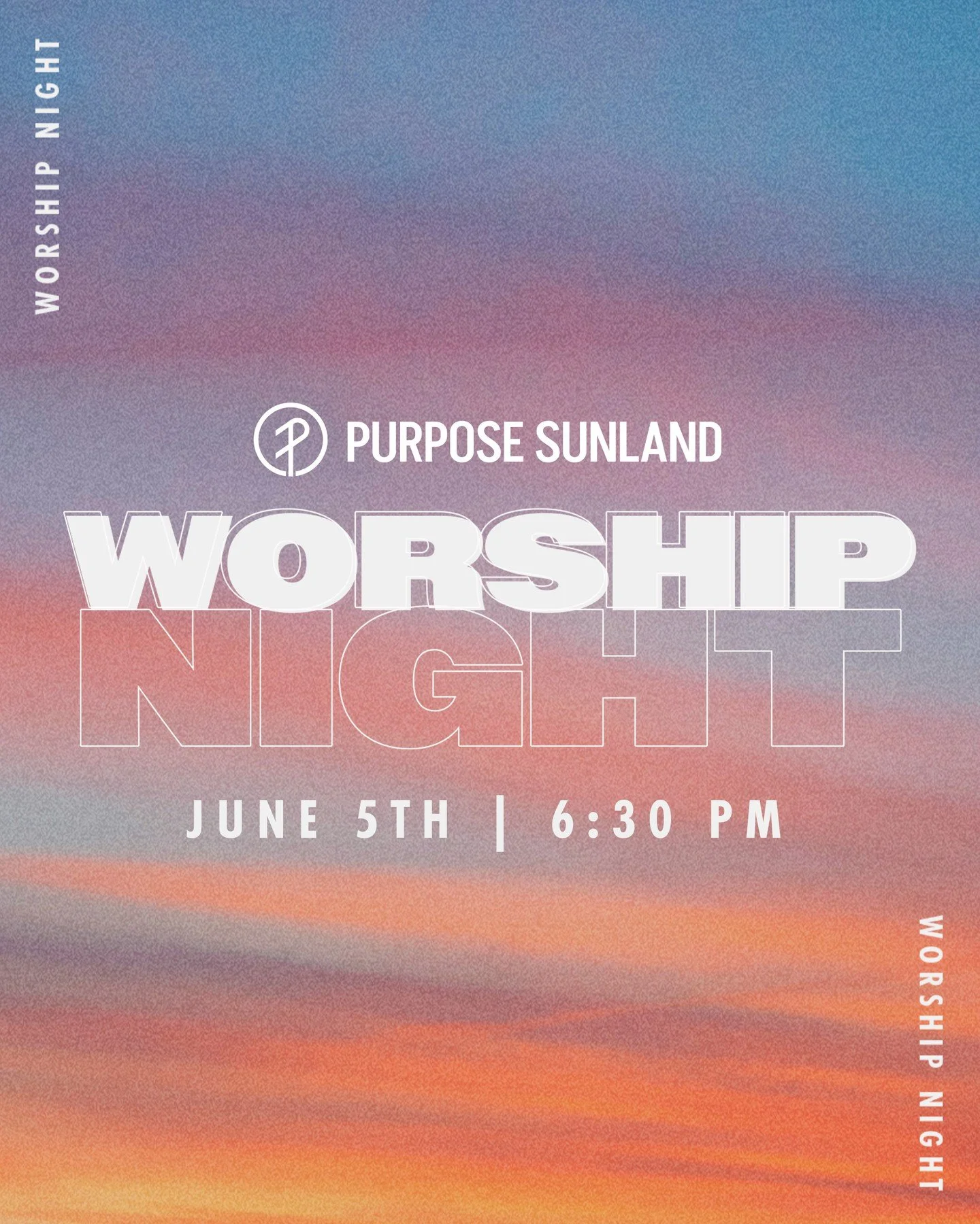 🌟 SAVE THE DATE! 🌟 
Join us for a powerful Worship Night on June 5th at 6:30 PM! 
🙏 Let&rsquo;s come together to praise God and pray for His kingdom to flourish in Sunland. Don&rsquo;t miss this opportunity to lift our voices in unity! 🎶
#purpose
