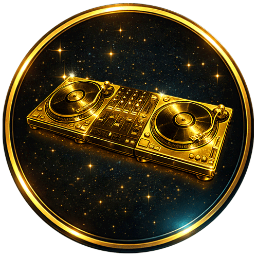 EDM demo icon for a high-energy custom hype song for players and teams