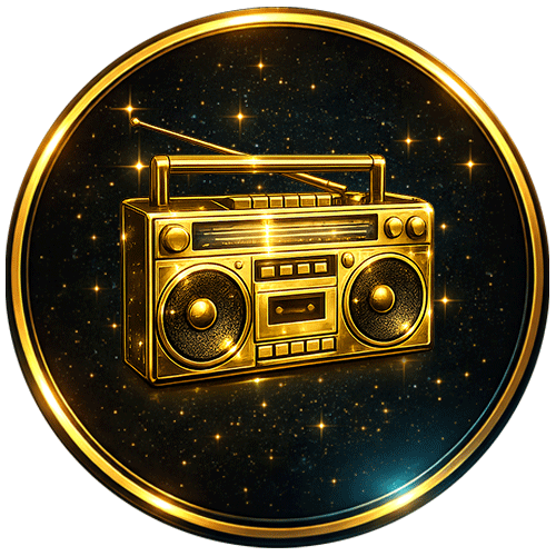 Hip hop demo icon for a custom sports hype song with a focused, locked-in feel