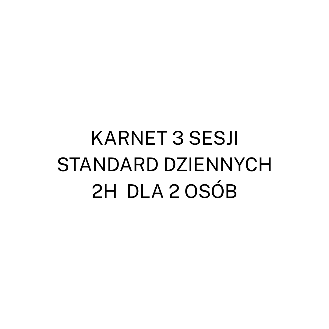 Karnet Dla Par 3 Wejścia Sesja Dzienna 2h