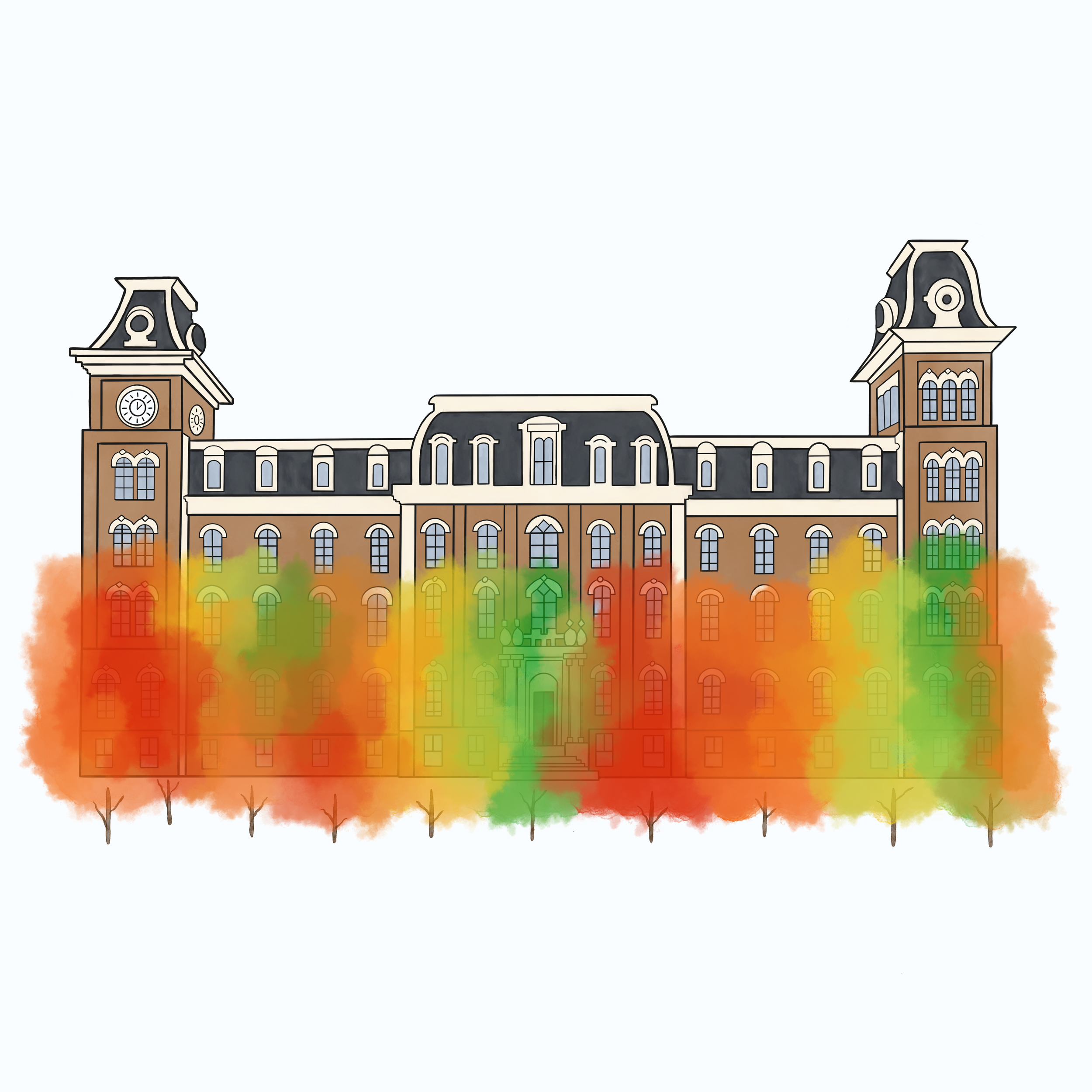 Old Main Fall Print