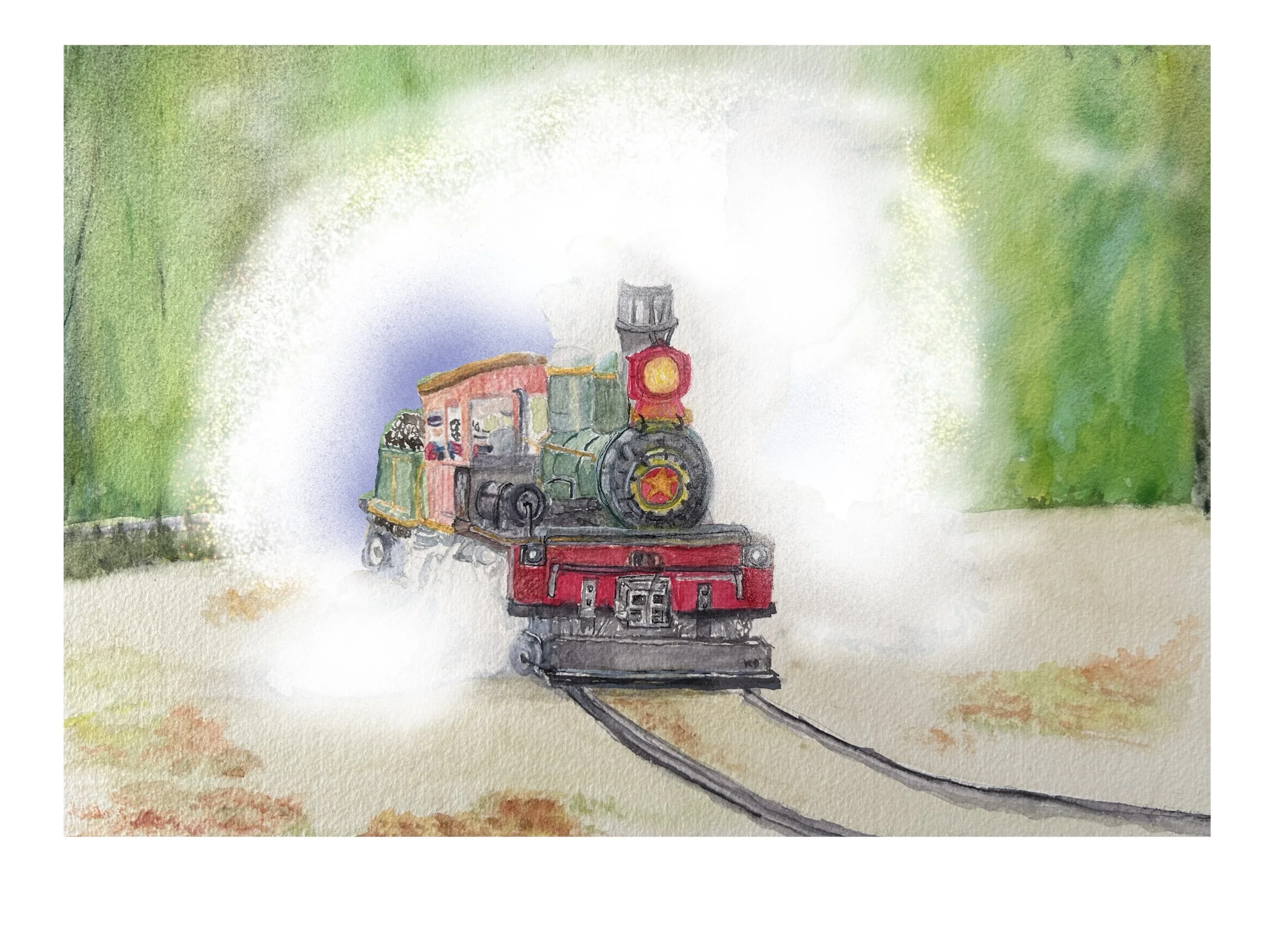 Full steam ahead (prints only original sold)
