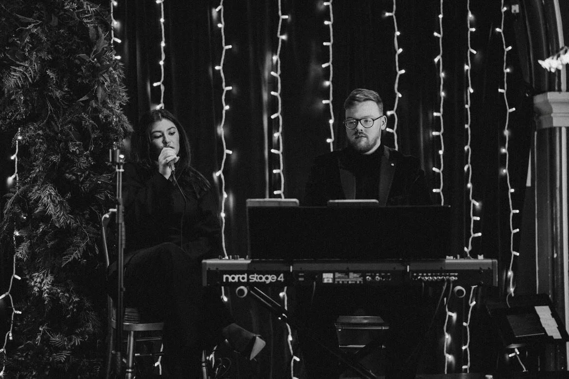 Little snapshot of us performing at Oran Mor, courtesy of @markwildphotography ! ✨🤍