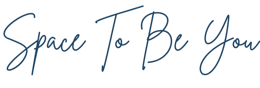 The phrase "Space To Be You" written in dark blue cursive on a white background.