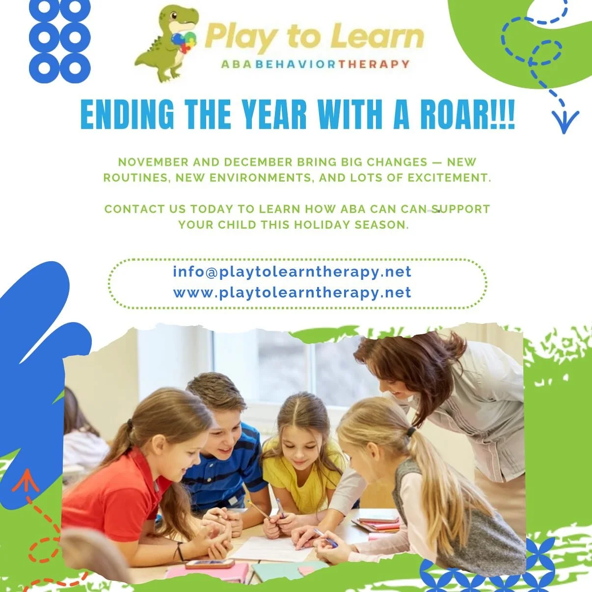 As routines shift for the holiday season, many children need extra support to feel grounded and confident. 🍂✨
We help little learners adjust through communication support, play-based teaching, and evidence-based strategies.
Contact us today to explo