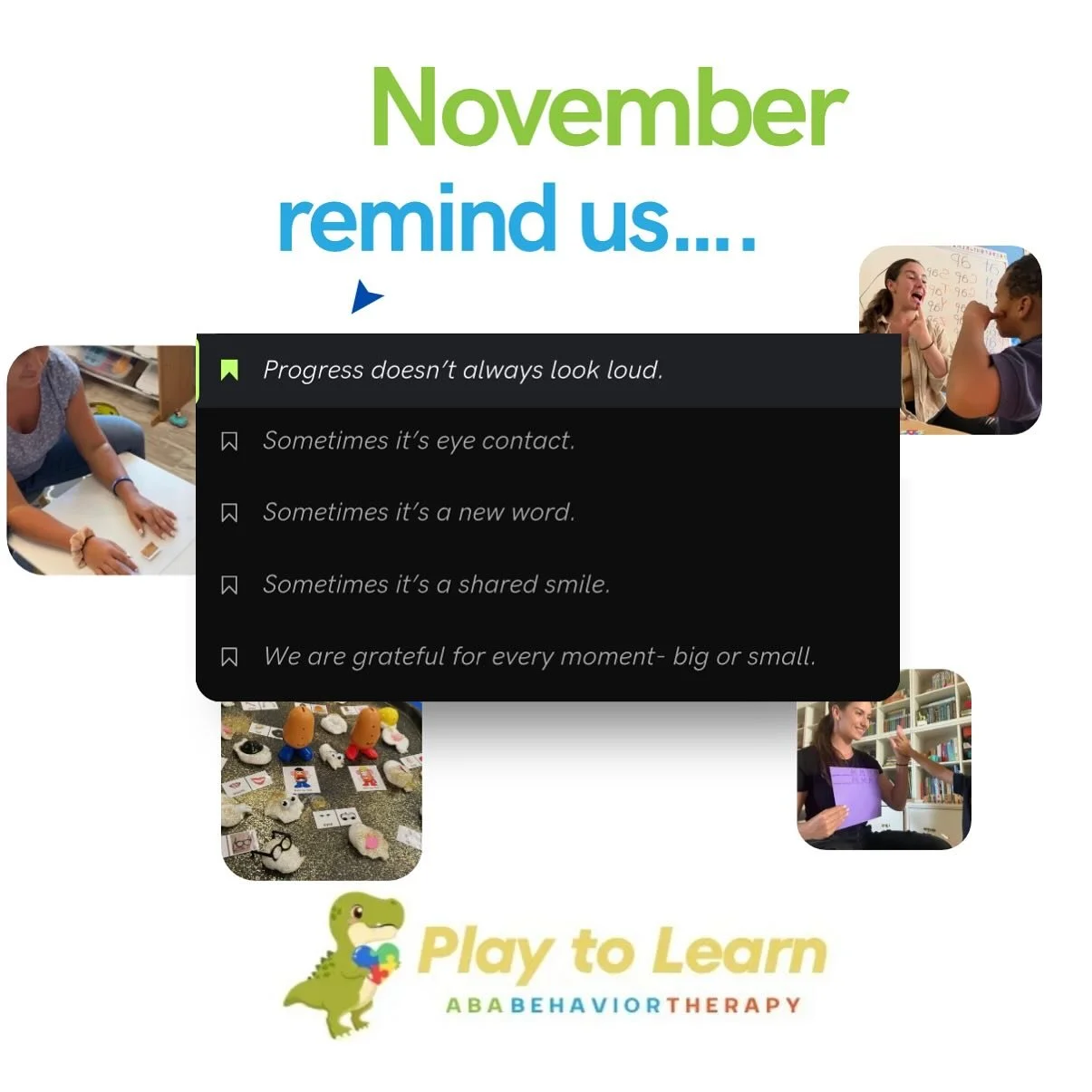 Progress isn&rsquo;t always big, loud, or obvious.
Sometimes it&rsquo;s eye contact.
Sometimes it&rsquo;s a new sound.
Sometimes it&rsquo;s a child reaching for your hand instead of turning away.
And every one of those moments matters. 🍂✨
Here&rsquo