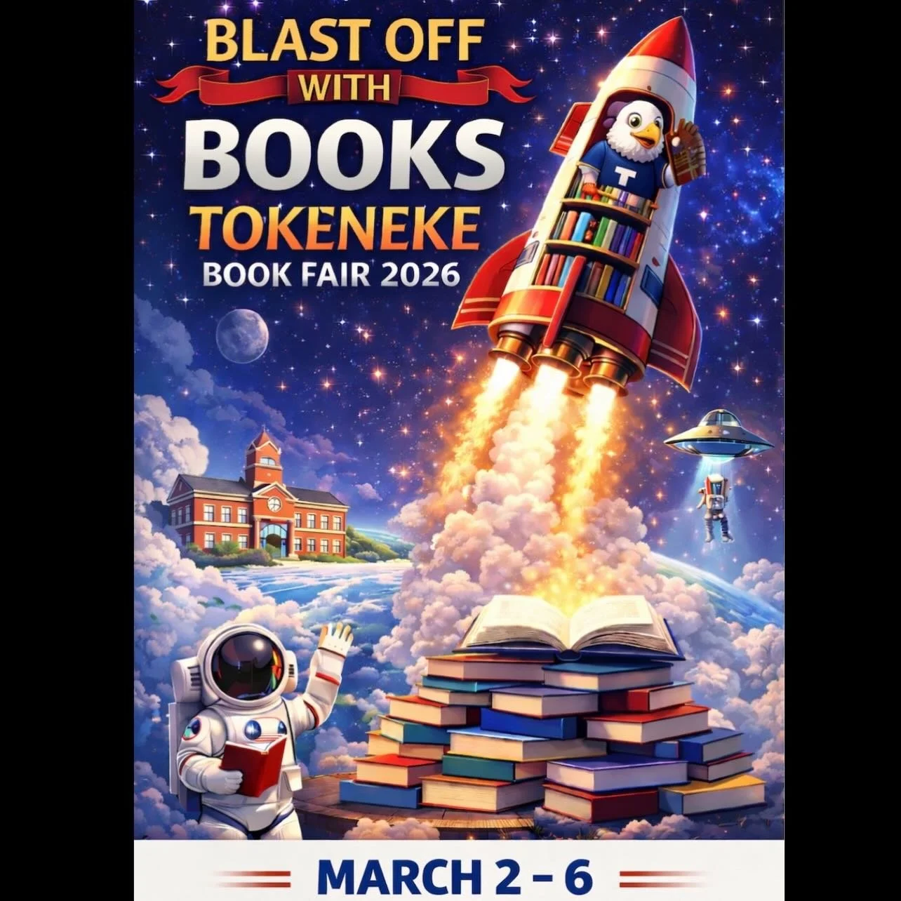 📚THE BOOK FAIR IS COMING THE WEEK OF MARCH 2nd!
 
📖The Book Fair is headed our way! We need your help to make this a great event for our school! 

📕Please set up your student&rsquo;s eWallet account for cashless, stress-less shopping. Friends and 
