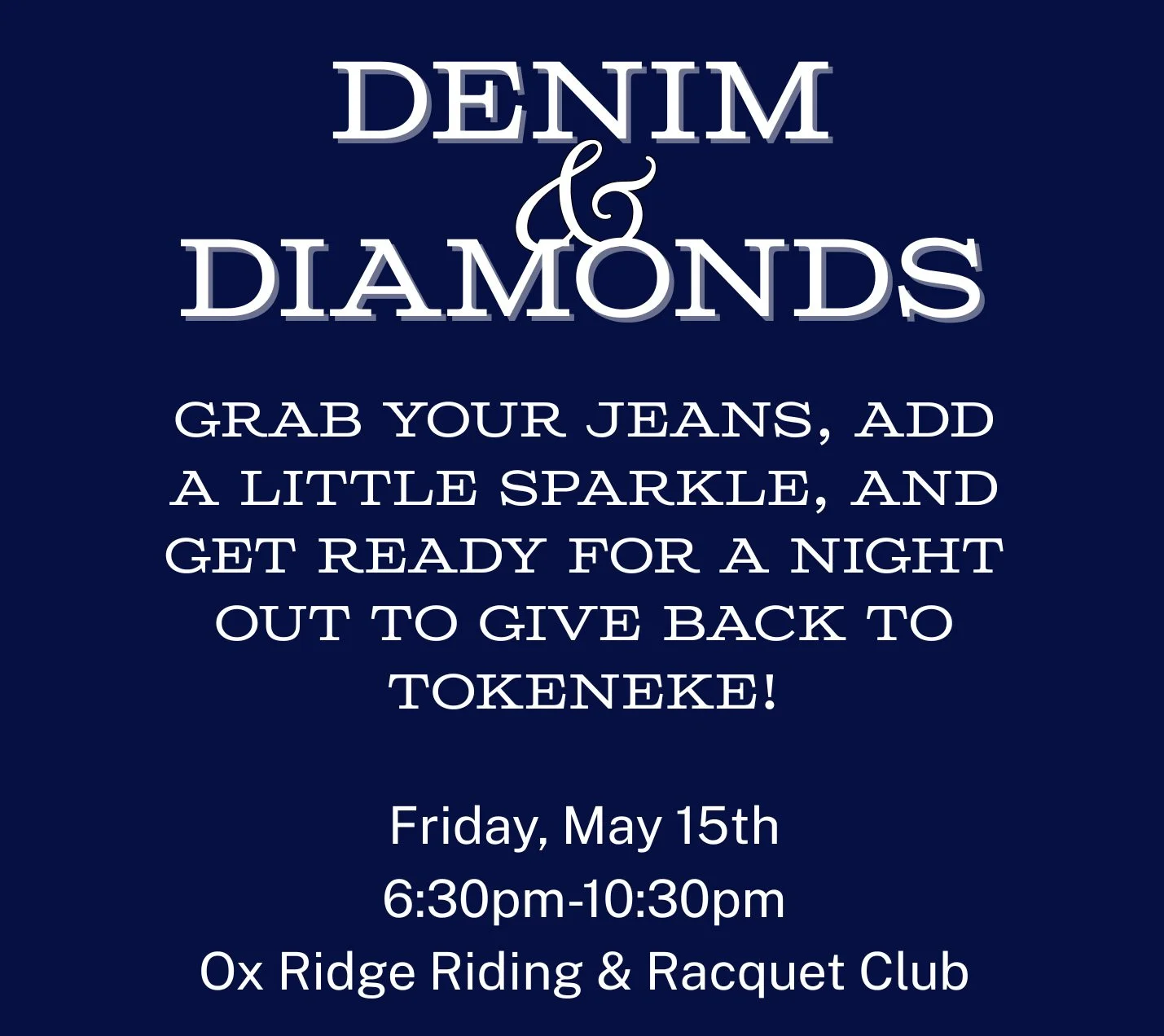 Denim & Diamonds Spring Fling - Sponsor A Teacher