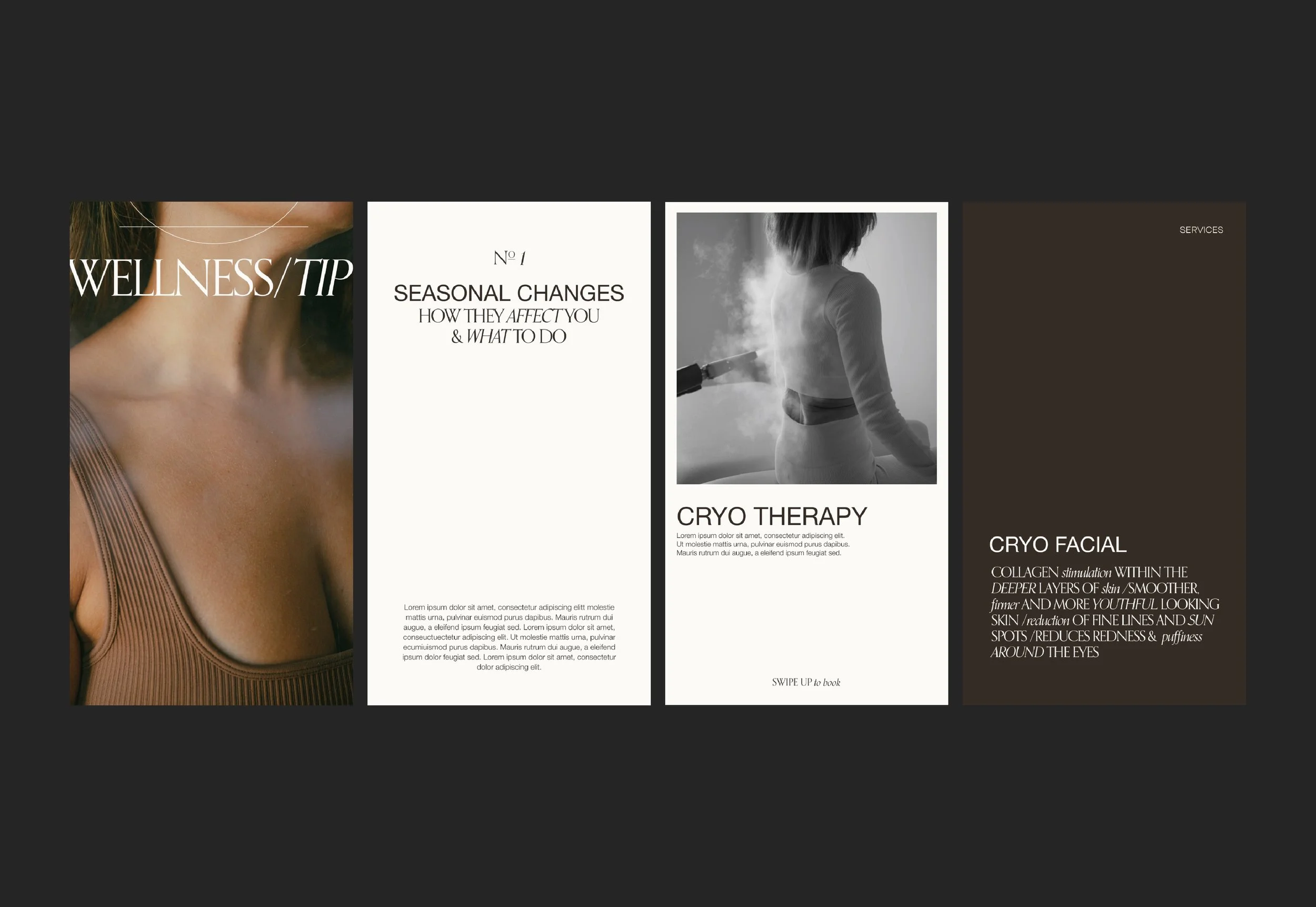 Social media design for a holistic wellness studio.