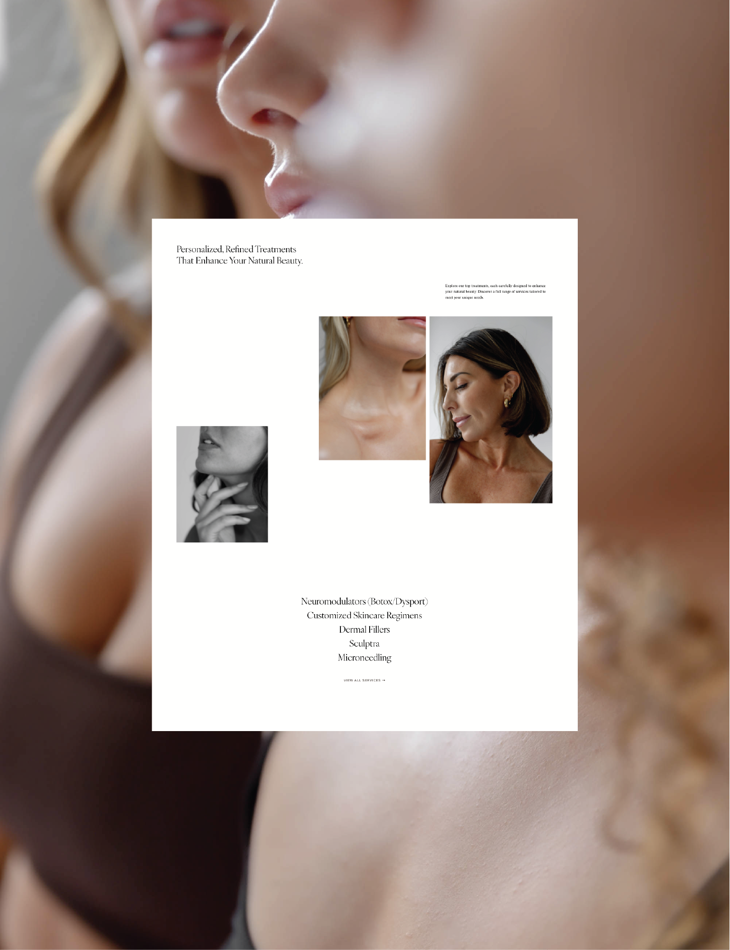 Brand identity for medial aesthetics clinic.