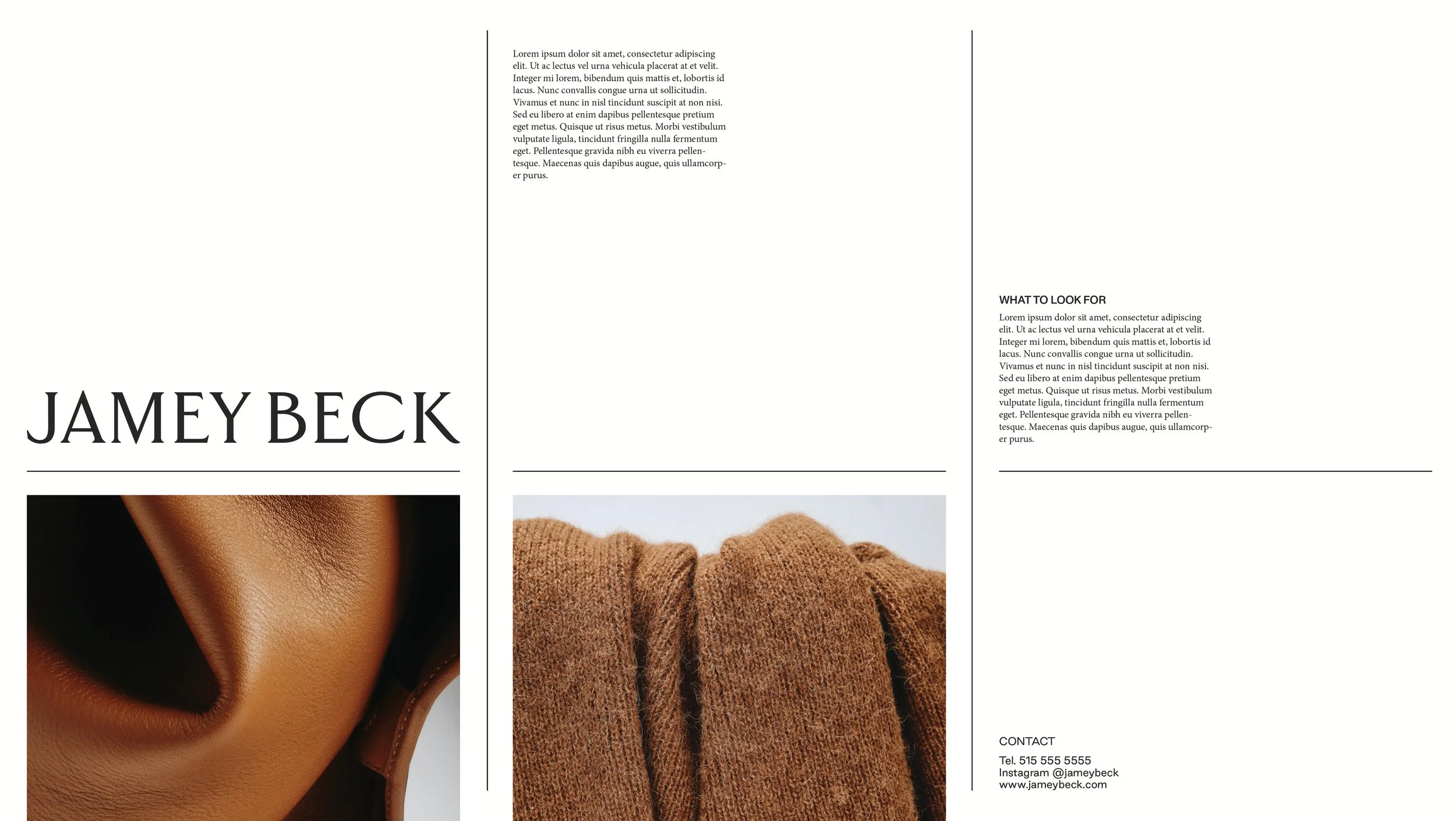 Brand identity for personal stylist.