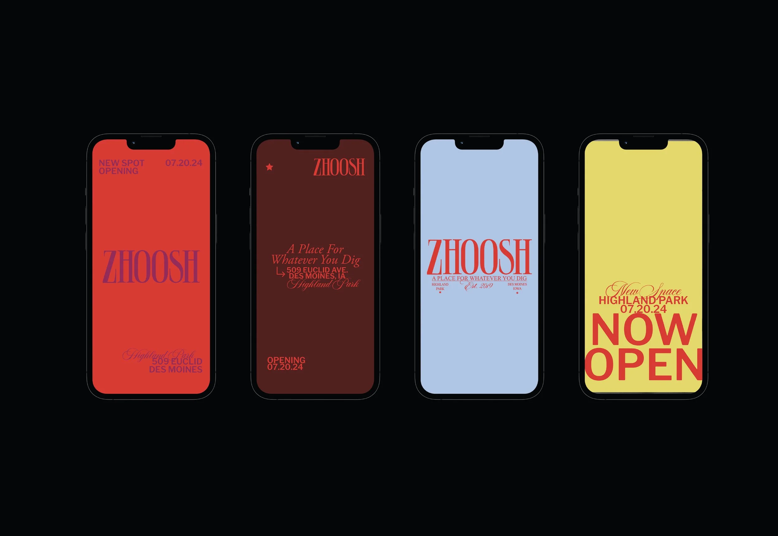 Brand identity for lifestyle brand.