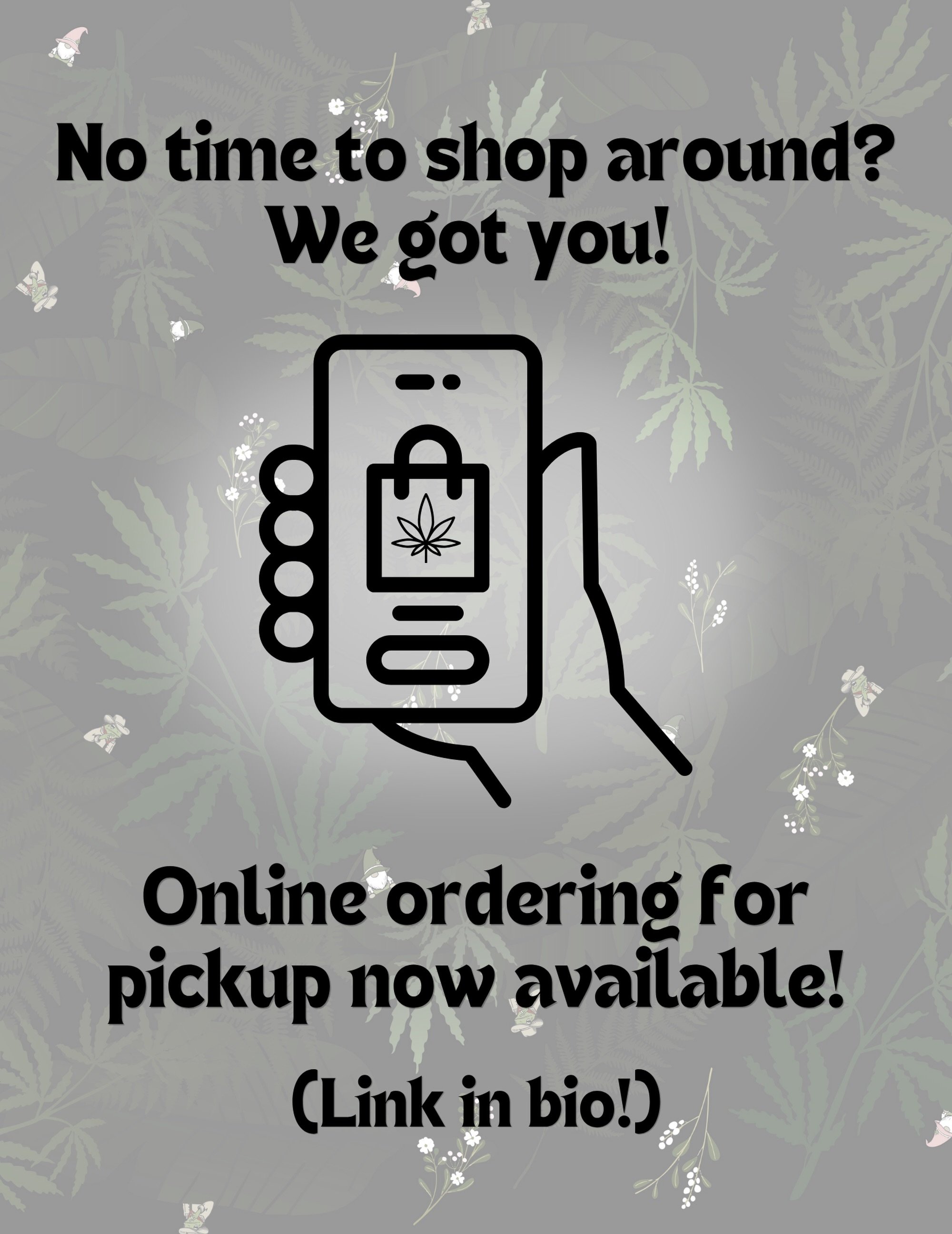 In a rush?! 
Check out our website to order ahead! 
We&rsquo;ll have it ready for ya!