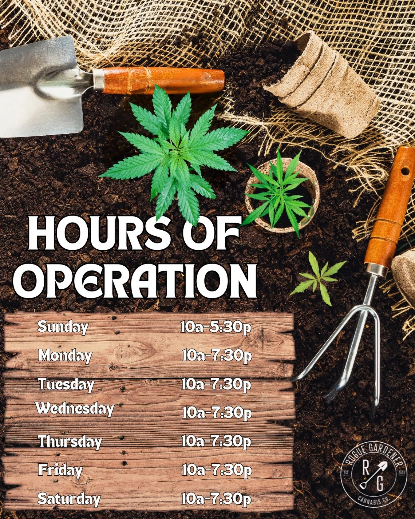 SUMMERS HERE AND WE&rsquo;RE OPEN AND READY FOR YA! 
Stop on in soon to check out what we&rsquo;ve got in our &ldquo;garden!&rdquo; 

*and please give us feedback if you think we should be open later!! 😘