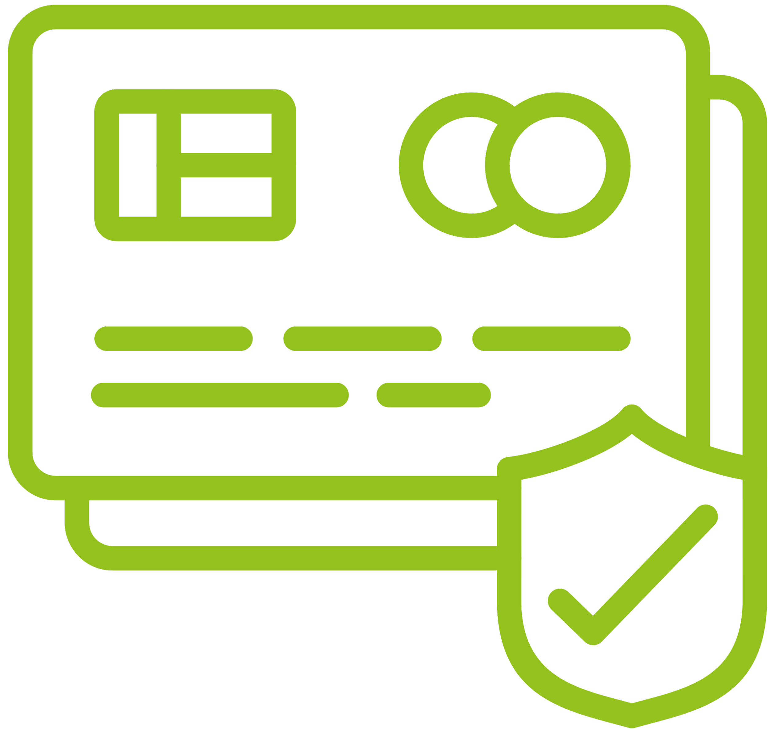 Un icono de pago con tarjeta