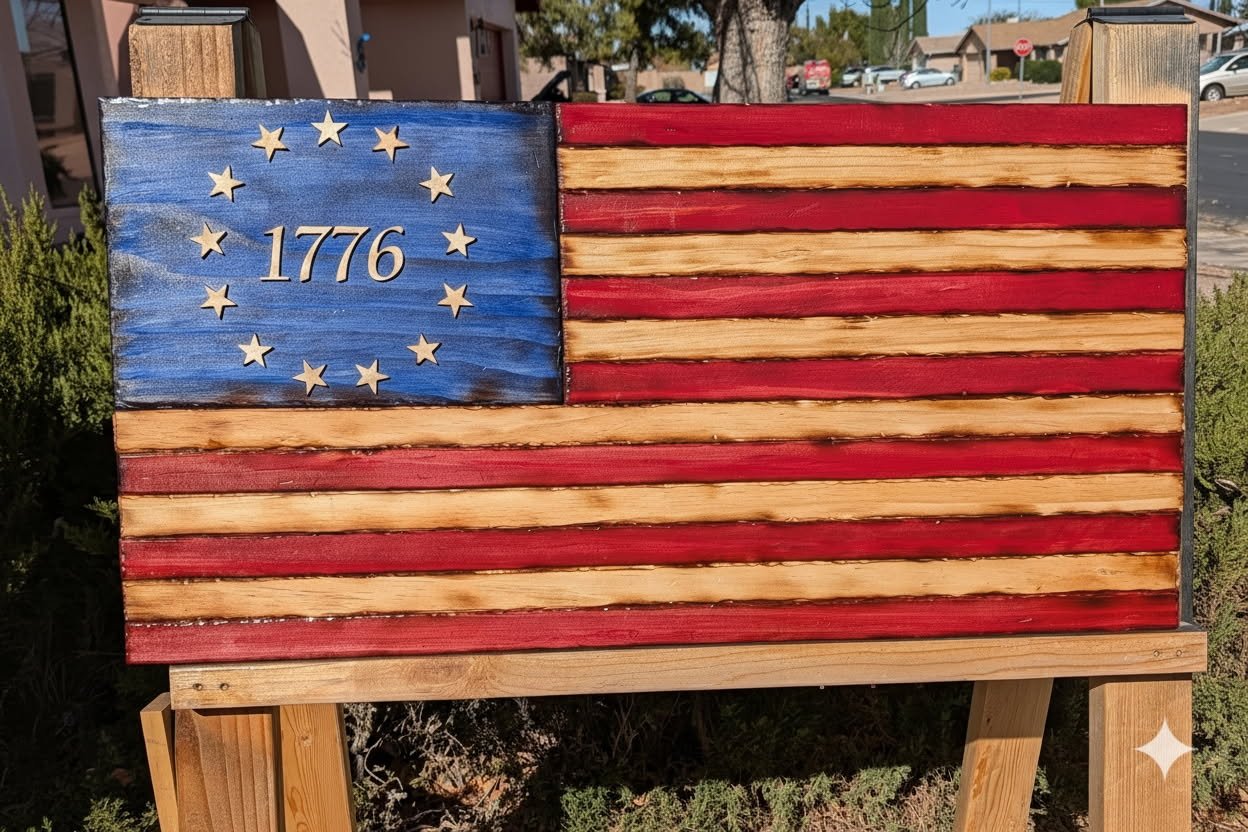 1776 Betsy Ross American Flag
