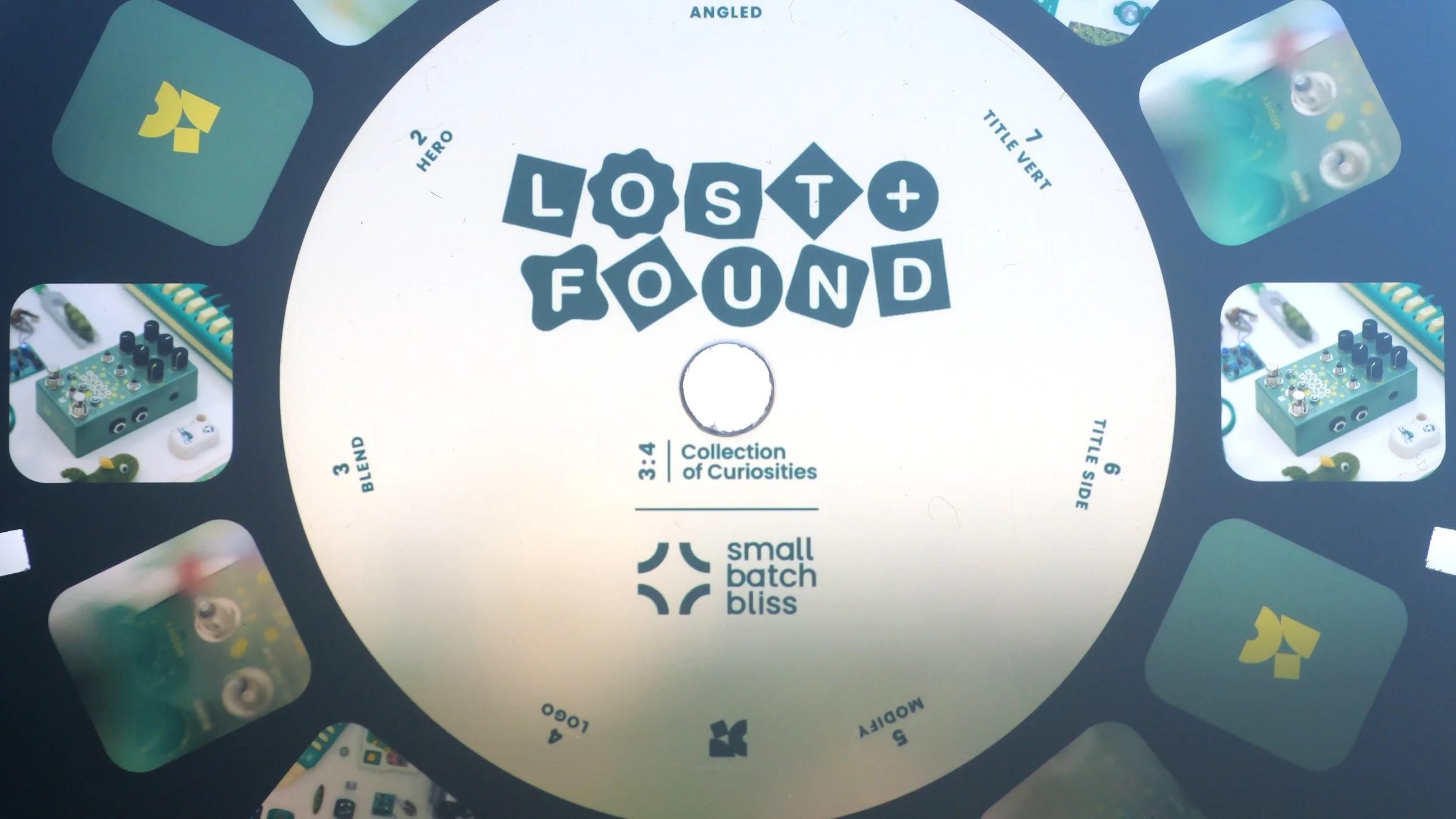 View finder reel of Lost + Found with Chase Bliss branding.