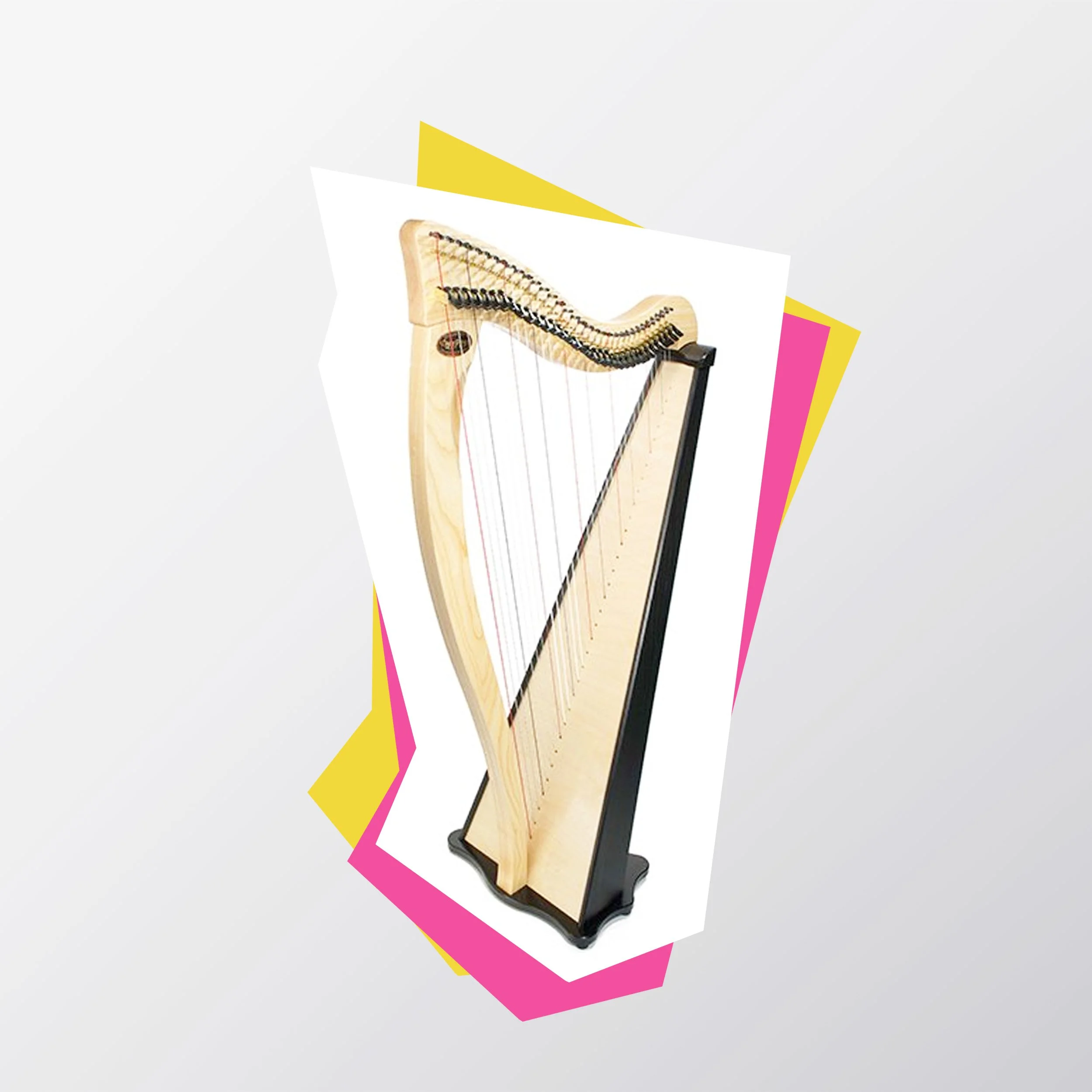 Graphic of a harp.