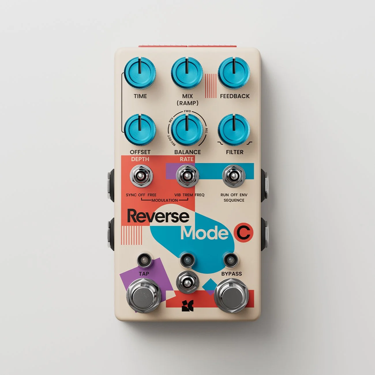 Reverse Mode C 2025 colorway effects pedal by Chase Bliss.