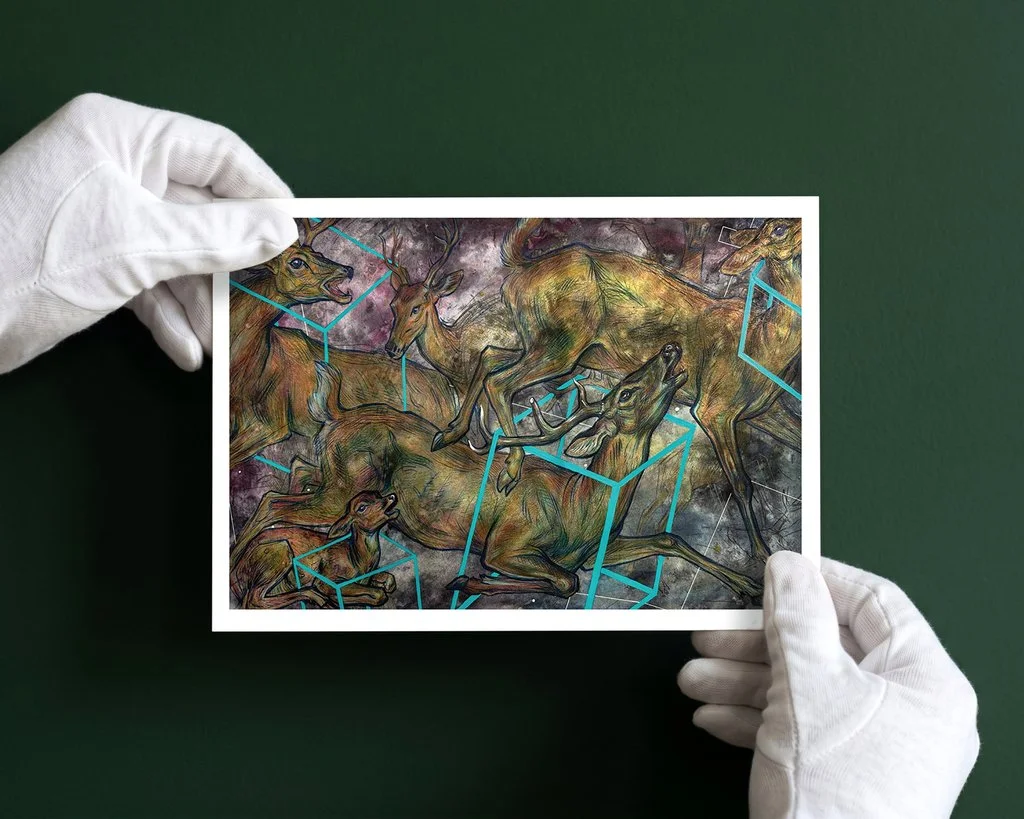 Geometria Unui Sanctuar Pierdut – Print de Artă (Ediție Limitată)